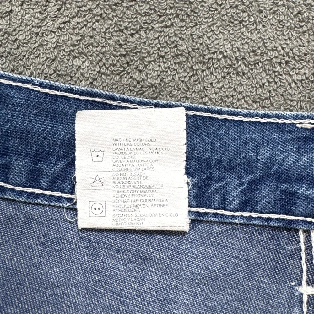 Vintage Carhartt Jean Shorts Mens Size 36 Blue Denim Carpenter Jorts Y2K B28DST